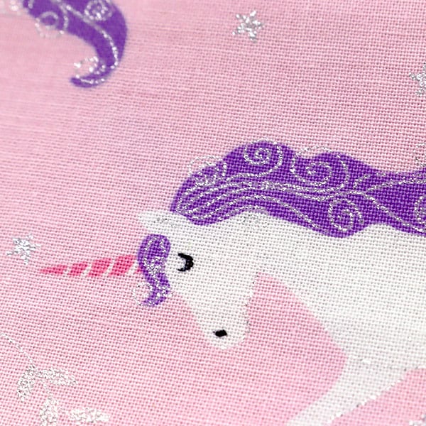 [From quantity 5] Fabric 『Sheeting Unicorn CM6562-Blush] USA cotton