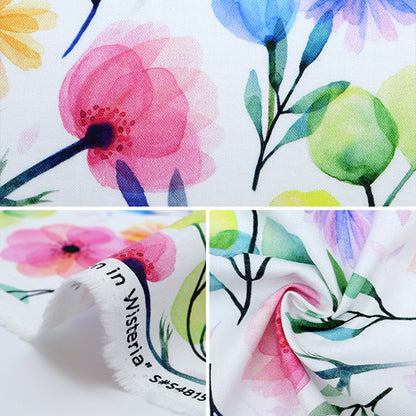 [From quantity 5] Fabric "Inkjet print spring S4815-448"