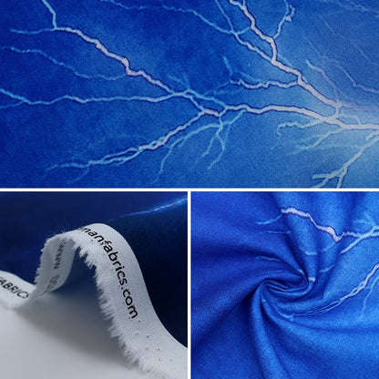 Fabric "Inkjet print Cut Cloth Approximately 110cm x 110cm Lightning T4910-18]