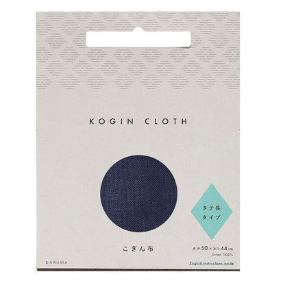 Embroidery Fabric "Kogin cloth vertical long type 3rd blue blue" DARUMA DARUMA Yokota