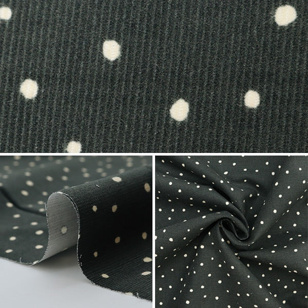 [From quantity 5] Fabric "Fine Cold Pot Print Black KOF-45BK"