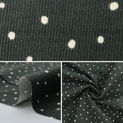 [From quantity 5] Fabric "Fine Cold Pot Print Black KOF-45BK"