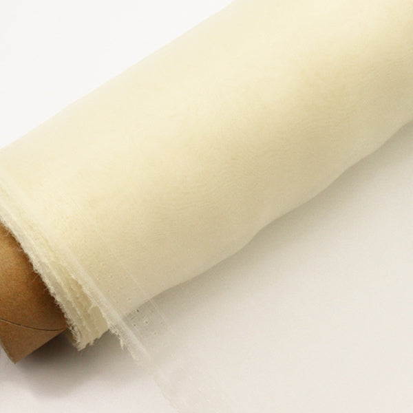 [From quantity 5] Fabric "MONO-CHFFON Ivory FW400-IV"