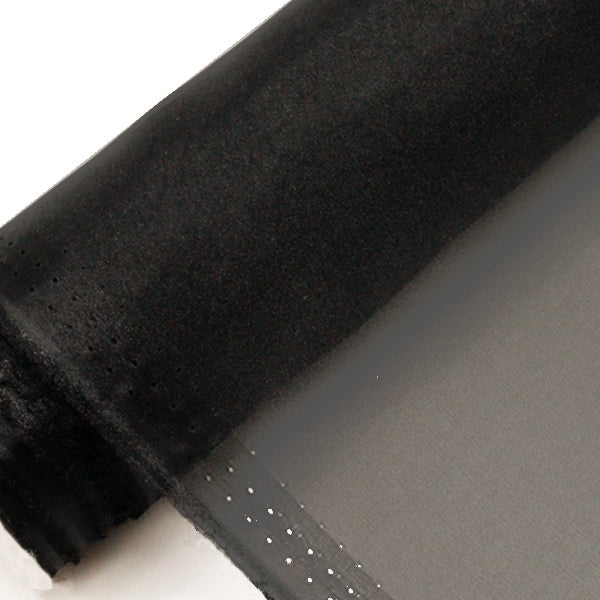[From quantity 5] Fabric "MONO-CHFFON (Monosifon) Black FW400-FB"
