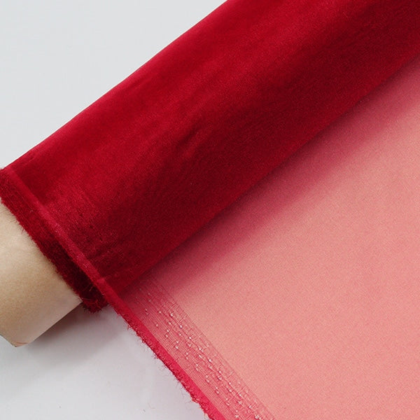 [From quantity 5] Fabric "MONO-CHFFON (Monosifon) Red FW400-037"