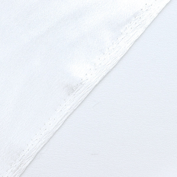 [From quantity 5] Fabric 『satin-back crepe White 448-1]