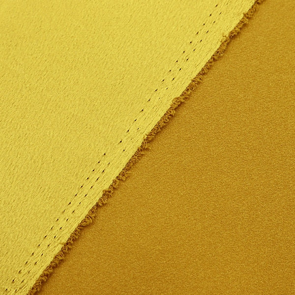 [From quantity 5] Fabric 『satin-back crepe Gold 448-14]
