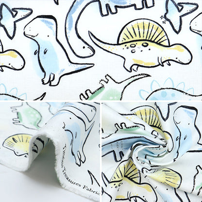 [From quantity 5] Fabric "USA Cotton Dino Loa Dinosaur Pattern FUN-C8940"