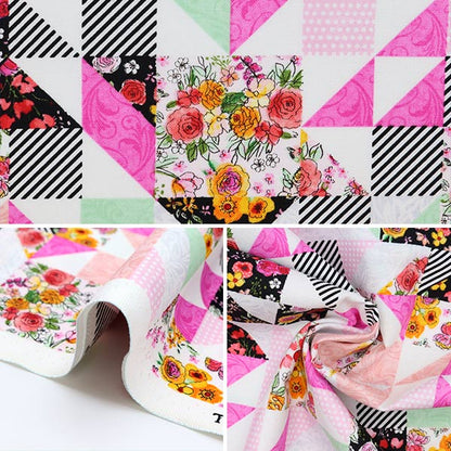 [From quantity 5] Fabric "USA cotton saw floral QuiltingPattern GAIL-C8935]