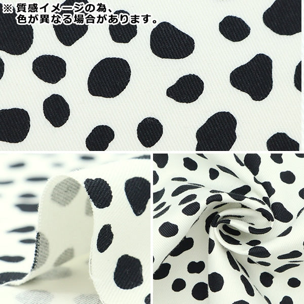 [来自数量5] 织物 “ Twill Dalmatian Pattern Greju 7070-10b”