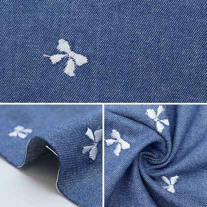 [From quantity 5] Fabric "Denim -style dyed denim carrier Ribbon White Kof-47-W]