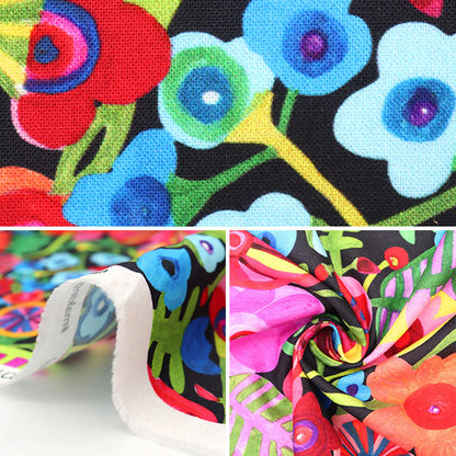 [From quantity 5] Fabric "USA Cotton Bold and Colorful DDC10121-BLAC"