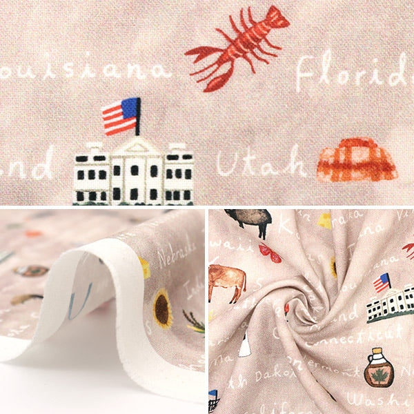 [From quantity 5] Fabric "USA Cotton Cross Country DDC9806-TANXD"