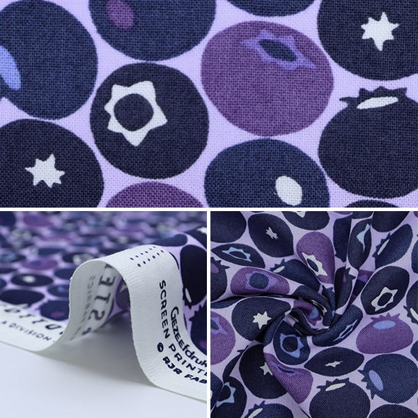 [From quantity 5] Fabric "USA Cotton+Steel) Sheeting Blueberry Lv501-BL3]