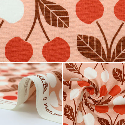 [From quantity 5] Fabric "USA Cotton+Steel) Sheeting Cherry Lv505-CR1]