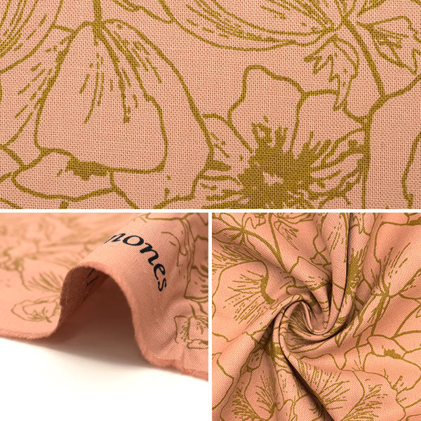 [From quantity 5] Fabric "USA Cotton+Steel) Sheeting Anemone HJ302-Ma1]