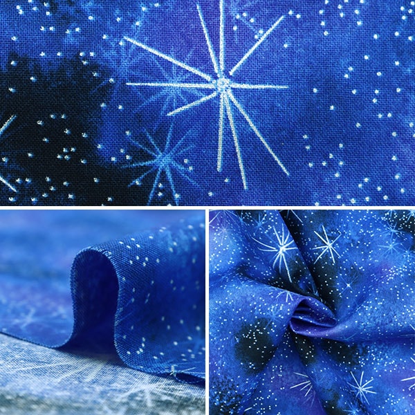 [From quantity 5] Fabric "USA Cotton Sparkling Sky Indigo SKY-CM8863"