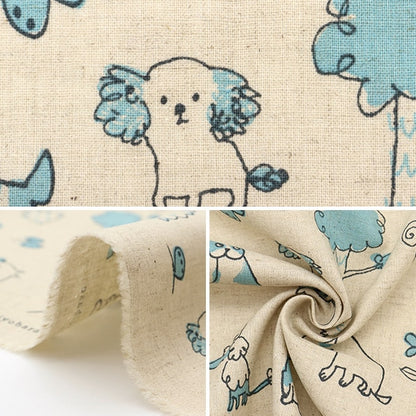[From quantity 5] Fabric "Cotton linenSheeting One Co-Blue PTMF-128-BL]