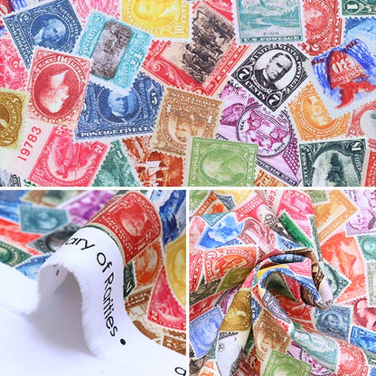 [From quantity 5] Fabric "USA Cotton Library of Rarity (Stamp Picture) 20959-199"