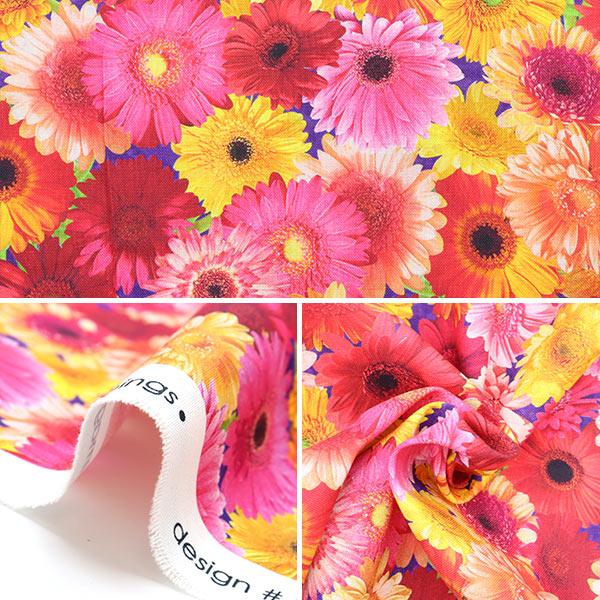 [From quantity 5] Fabric "USA Cotton Imaginings Summer (Flower Pattern) 20916-193"