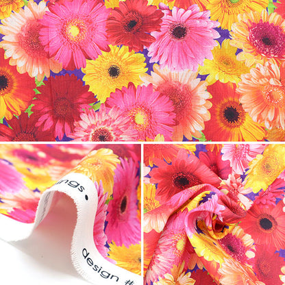 [From quantity 5] Fabric "USA Cotton Imaginings Summer (Flower Pattern) 20916-193"