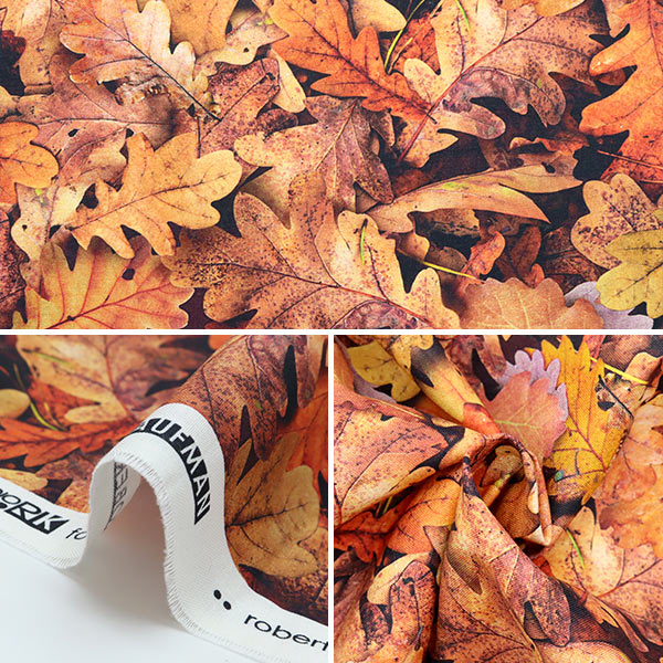 [From quantity 5] Fabric "USA Cotton Imaginings Autumn (fallen leaf pattern) 20911-191"