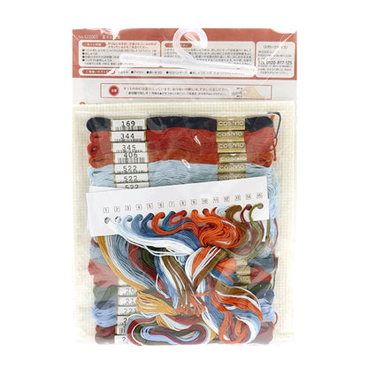 Embroidery kit "Meguru Season and Japanese landscape Akiju Fuji and Autumn leaves 522003" LECIEN Lecien COSMO Cosmo