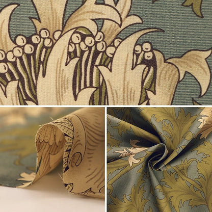 [From quantity 5] Fabric "Moda Best of Morris Best of Morris Sheeting Anemone Light Blue 8217-18]