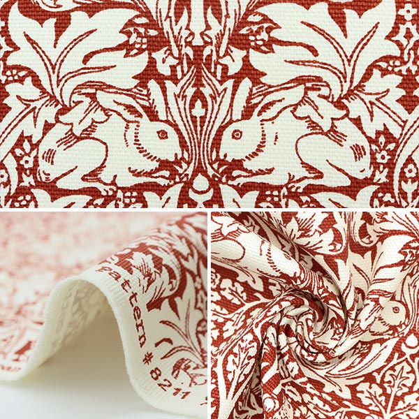 [来自数量5] 织物 “ Moda Best Morris Best Morris 牛津布 Brother Rabbit Red 8211-25t]