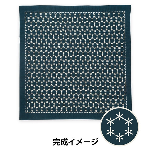 Embroidery kit "SashikoKit at a glance at the glance of the flower festival Kakugame Ai SK-413] Olympus