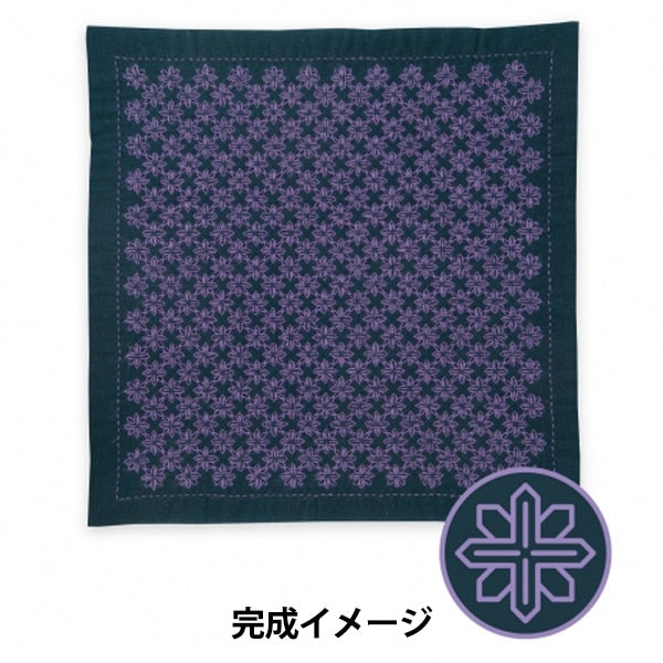 Embroidery kit "SashikoKit at a glance at the glance of a sashimi wire-Clematis-Ai SK-415] Olympus
