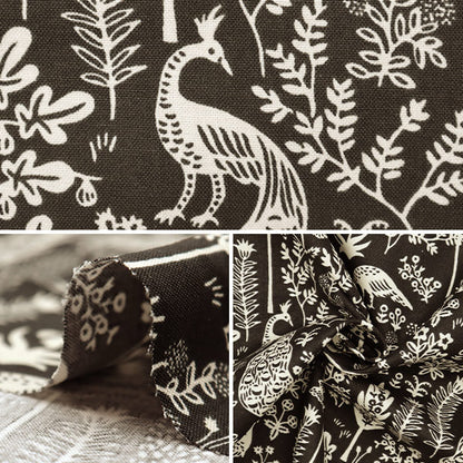 [From quantity 5] Fabric "USA Cotton Manjarishylt Black RP708-BK1"