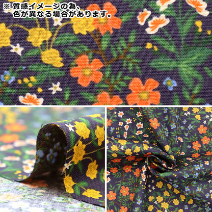 [来自数量5] 织物 “美国棉花野生木花园蓝色RP705-BL3”