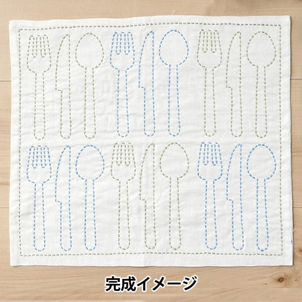 Embroidery kit "SashikoKit Fukin Fork 10127-05] Harawool Hara Wool
