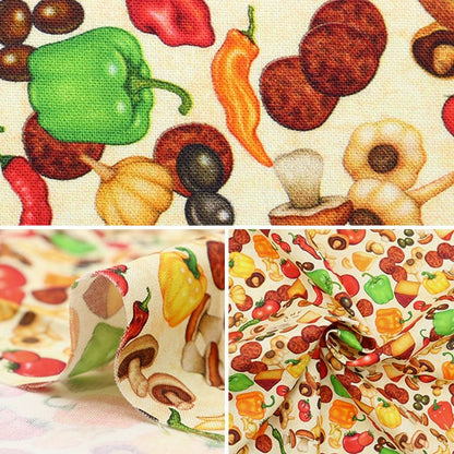 [From quantity 5] Fabric "Pizza topping 28521-E"