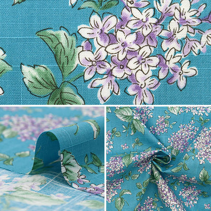 [From quantity 5] Fabric "Emiko Collection Slab Cross Lilac (Lilac) Blue SEC2404-BL"