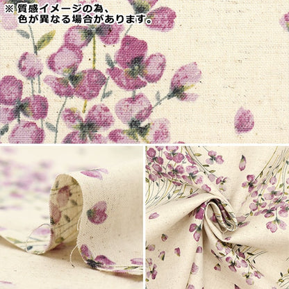 [From quantity 5] Fabric "MOMEN-T moment cotton linenSheeting Violet Light Purple 148-1255-I2]