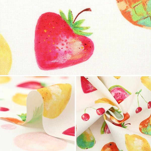 [From quantity 5] Fabric "USA Cotton Juicy Fruit DCX9747-WHIT-D"