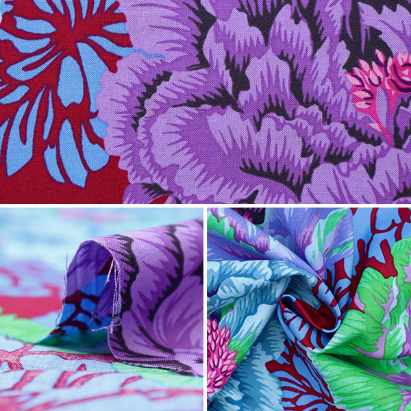 [From quantity 5] Fabric "USA Cotton Kaffe Fassett Brocade Pionie PJ062-Cool"