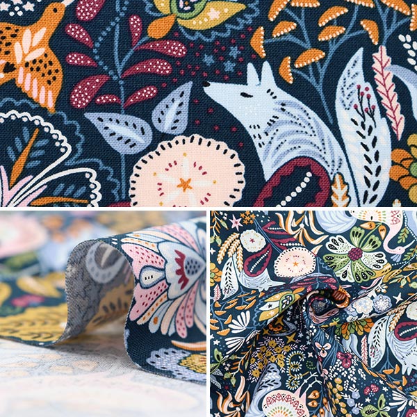 [From quantity 5] Fabric "USA Cotton Zanadu 2062-Peacock"