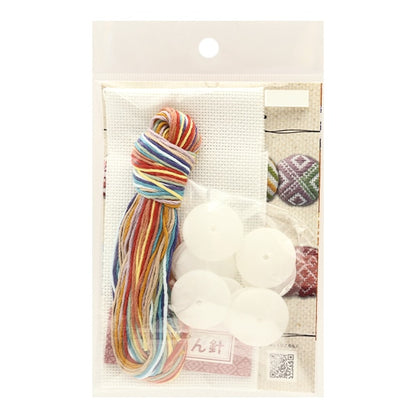 Embroidery kit "Kogin Sashimi Kukurumi button Tamayura 5 pieces Kogin 106"Olympus