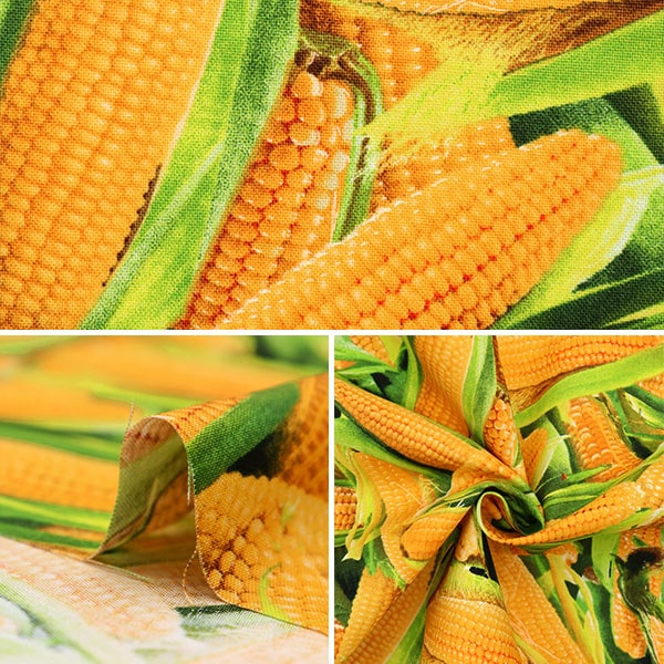 [From quantity 5] Fabric "USA Cotton Food Festival Corn Pattern 435-Yellow"