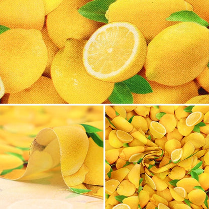 [From quantity 5] Fabric "USA Cotton Food Festival Lemon Pattern 483-Yellow"