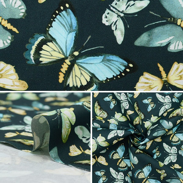 [From quantity 5] Fabric "USA Cotton Butterfly DCJ2150-SLATE"
