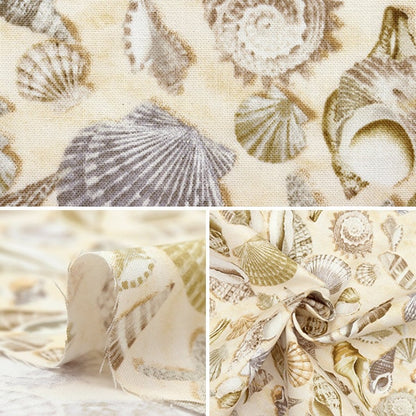 [From quantity 5] Fabric "USA Cotton Shells Shell Pattern C5353-SHELLS"