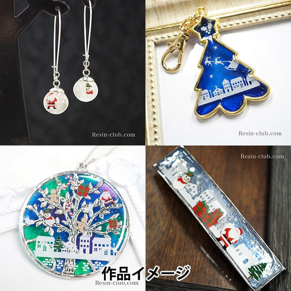 レジン材料 『クリスマス 両面 RC-CRS-101』 レジンクラブ