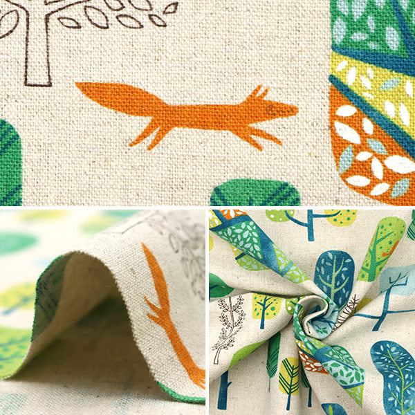 [From quantity 5] Fabric "Cotton linen canvas Nordic mood SK-6700-3A" Senyo merchant