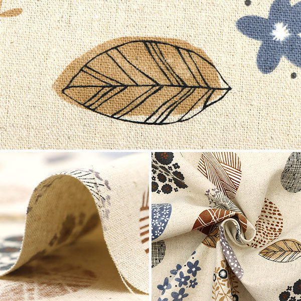 [From quantity 5] Fabric "Cotton hemp canvas Nordic mood SK-6700-4B" Senyo merchant