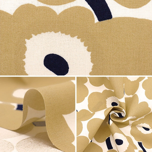 [From quantity 5] Fabric "Marimekko Marimekko Mini Unikko Mini Unikko (made by Finnish) Beige 069257-185"