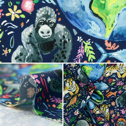 [From quantity 5] Fabric "USA Cotton Save the Planet DJL2113-MULTI"
